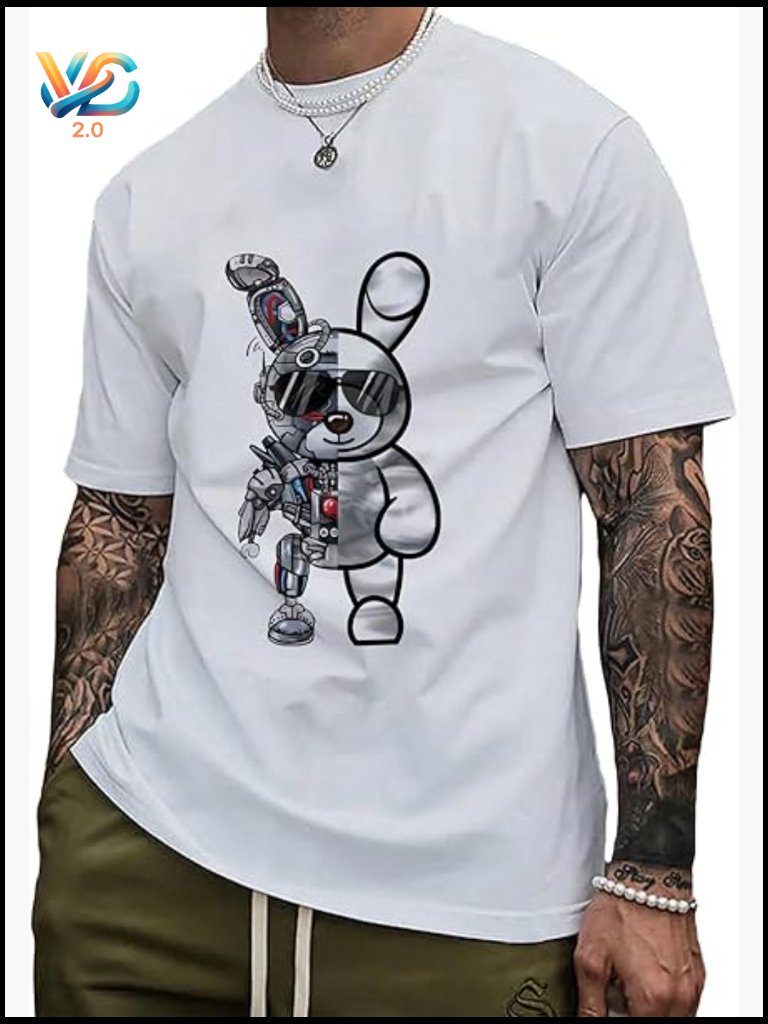 Vintage Graphic Tee Crew Neck Short Sleeve Casual Summer Top